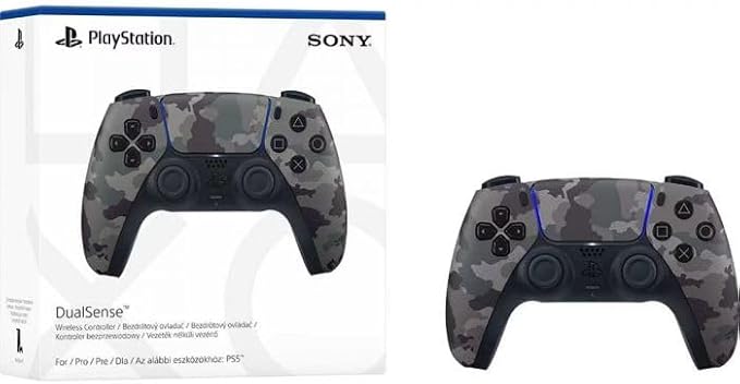 PlayStation DualSense Wireless Controller – Gray Camouflage