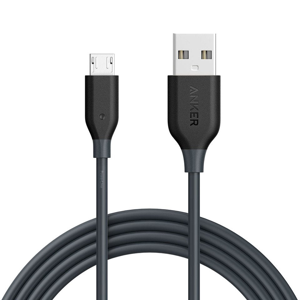Anker Cable PowerLine Micro-USB to USB-A - 6ft - Black
