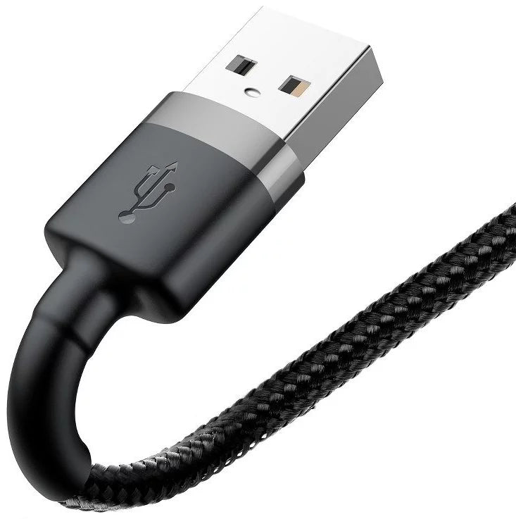 كابل باسياس كافول USB لـ iP 2A 3م رمادي + أسود