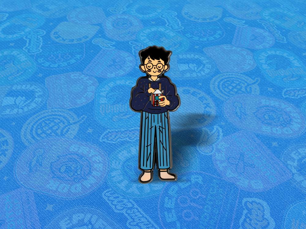 Harry Stylized Character Art Pin