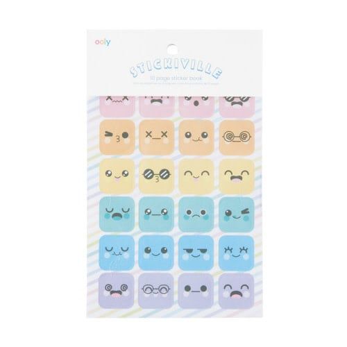 Ooly Stickiville Stickers: Cute Expressions Book 10 Sheets