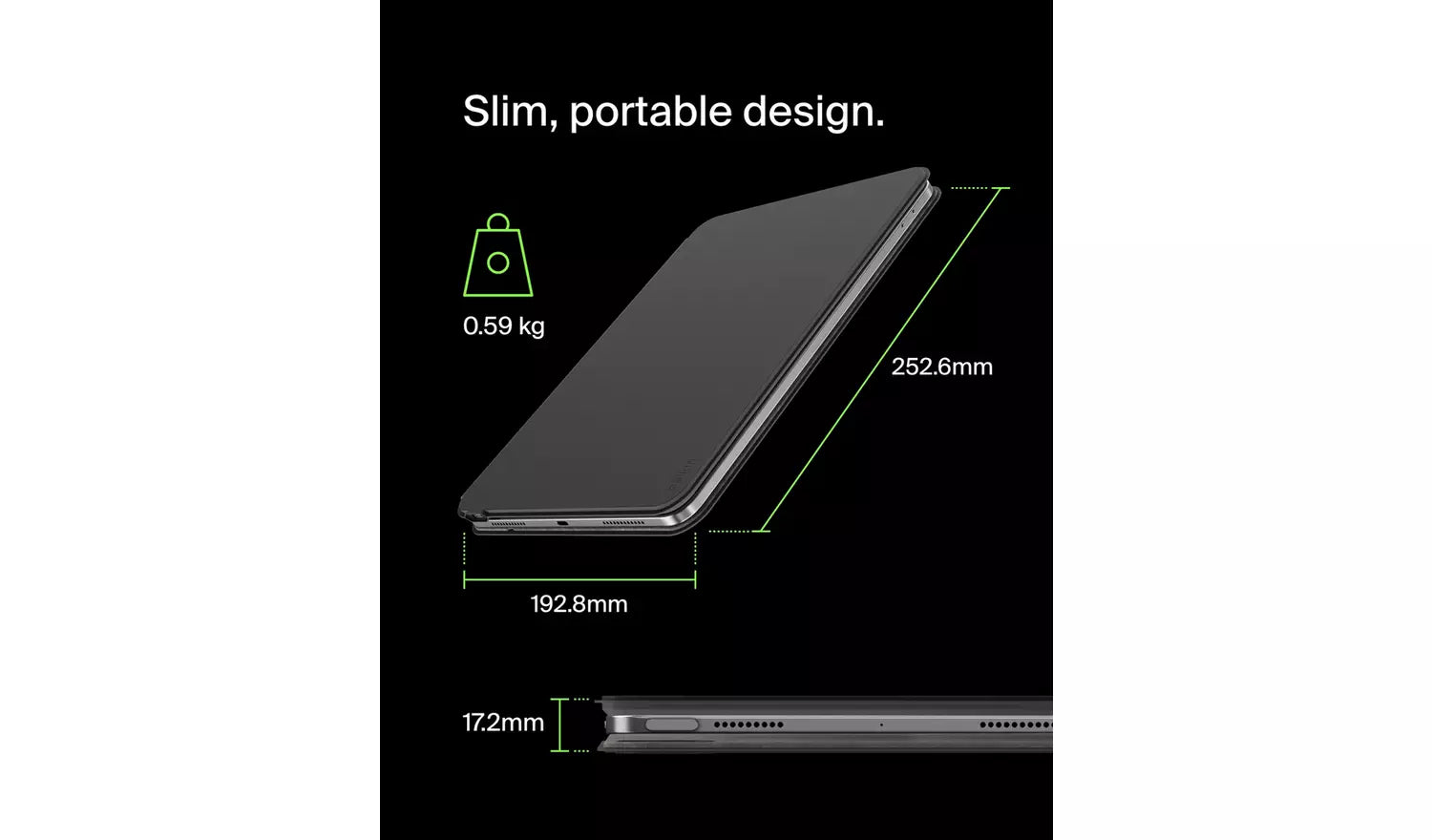 BELKIN K.B MGNT FOLIO IPAD AIR 11,AIR 5/4,PRO 11 BLK - UK