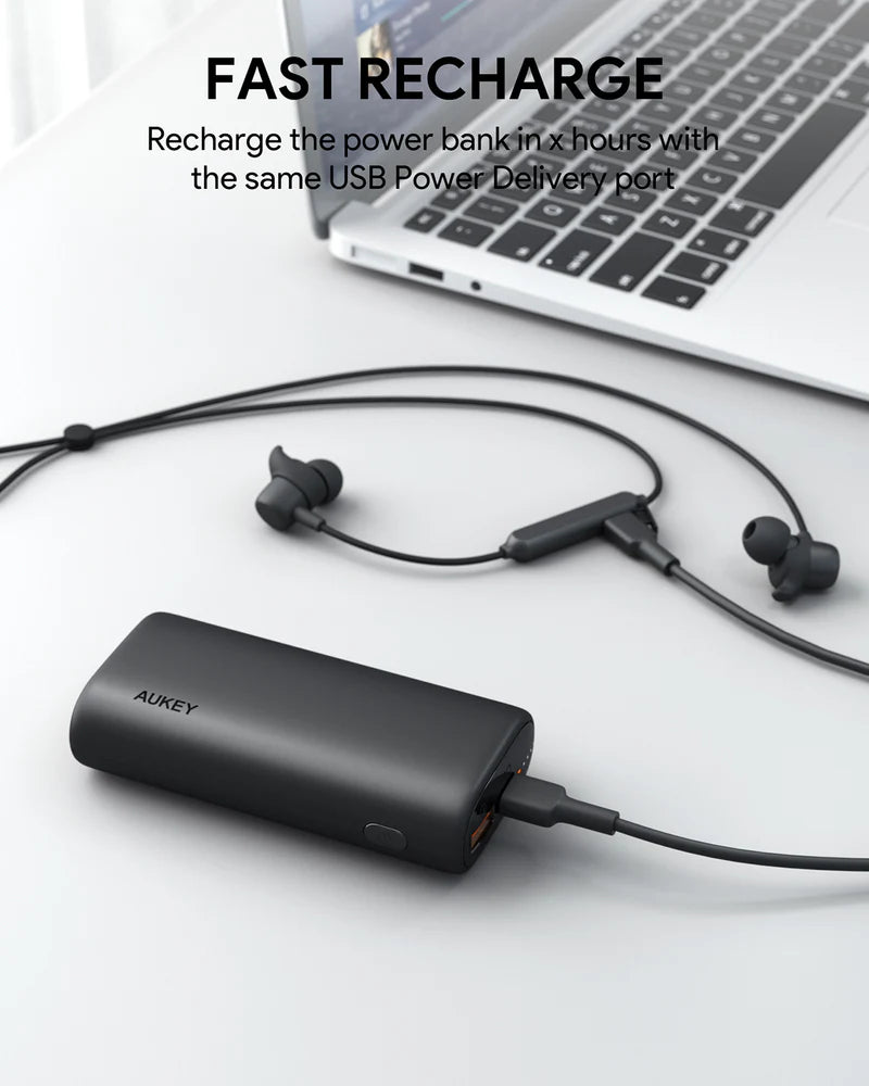 AUKEY Sprint Go 10,K mAh P.B With 20W PD - BLK Colour