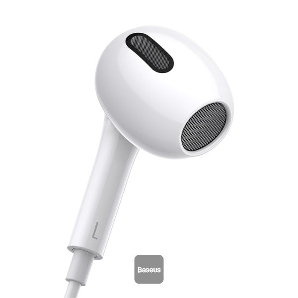 Baseus Encok 3.5mm lateral in-ear Wired Earphone H17 White
