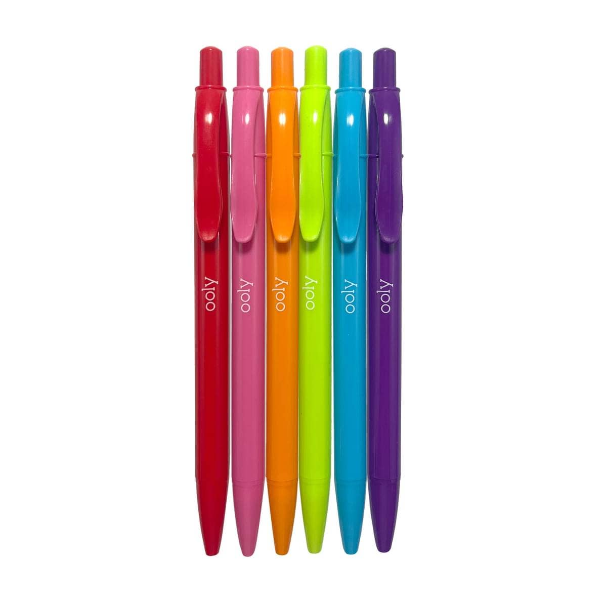 Ooly Bright Writers Colored Ballpoint Pens Set Of 6