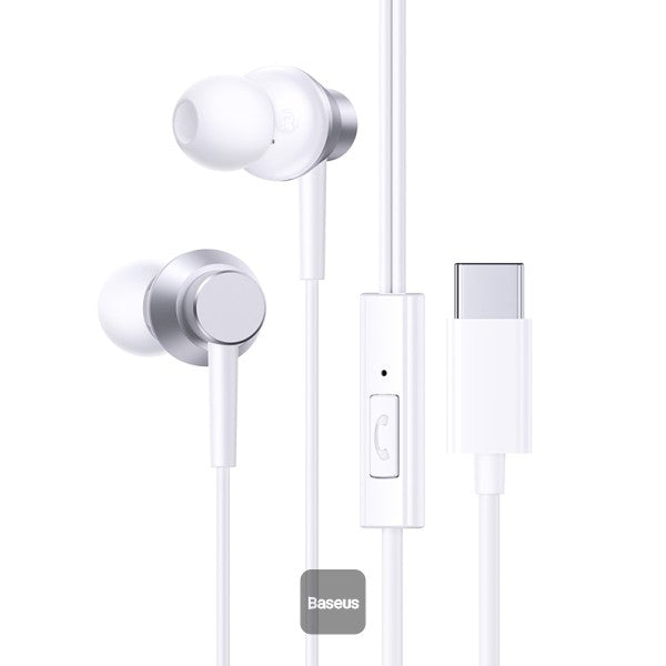 Baseus Encok CZ11 Wired Earphones Moon White