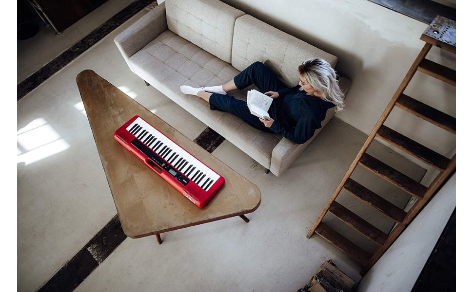 Casiotone CT-S200 Digital Keyboard 61 Keys - Red