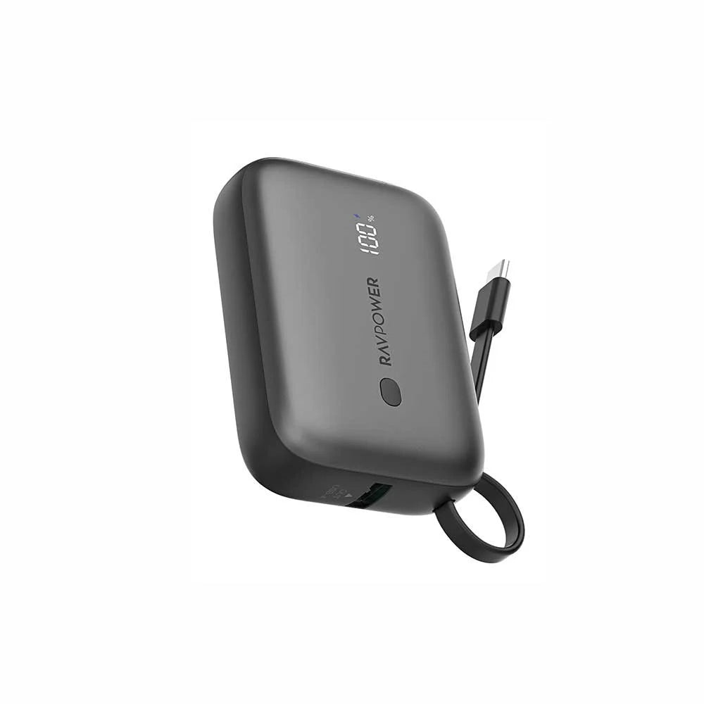 RAVPower PD20W 10000mAh Power Bank Build-in Type C Cable