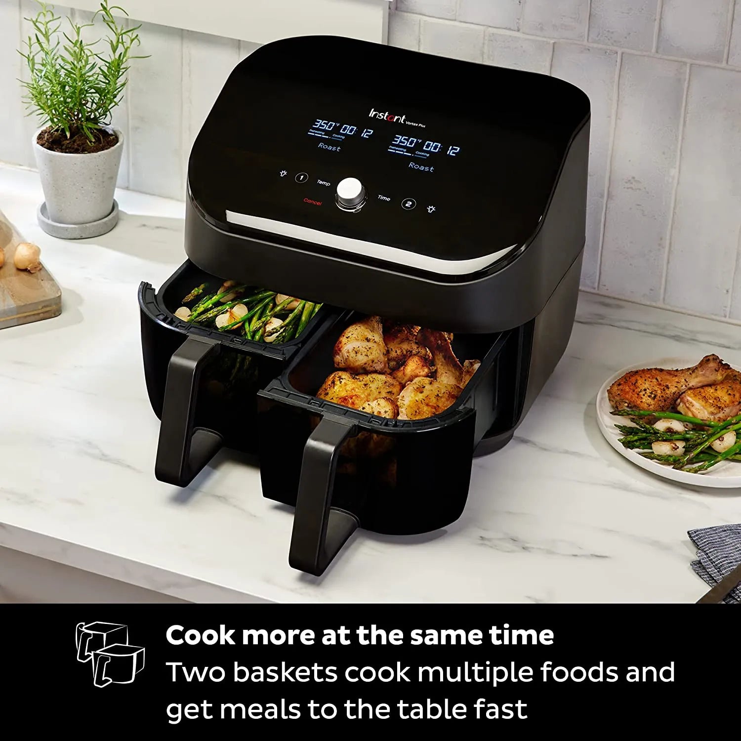 Vortex Plus 8Qt Dual Clearcook