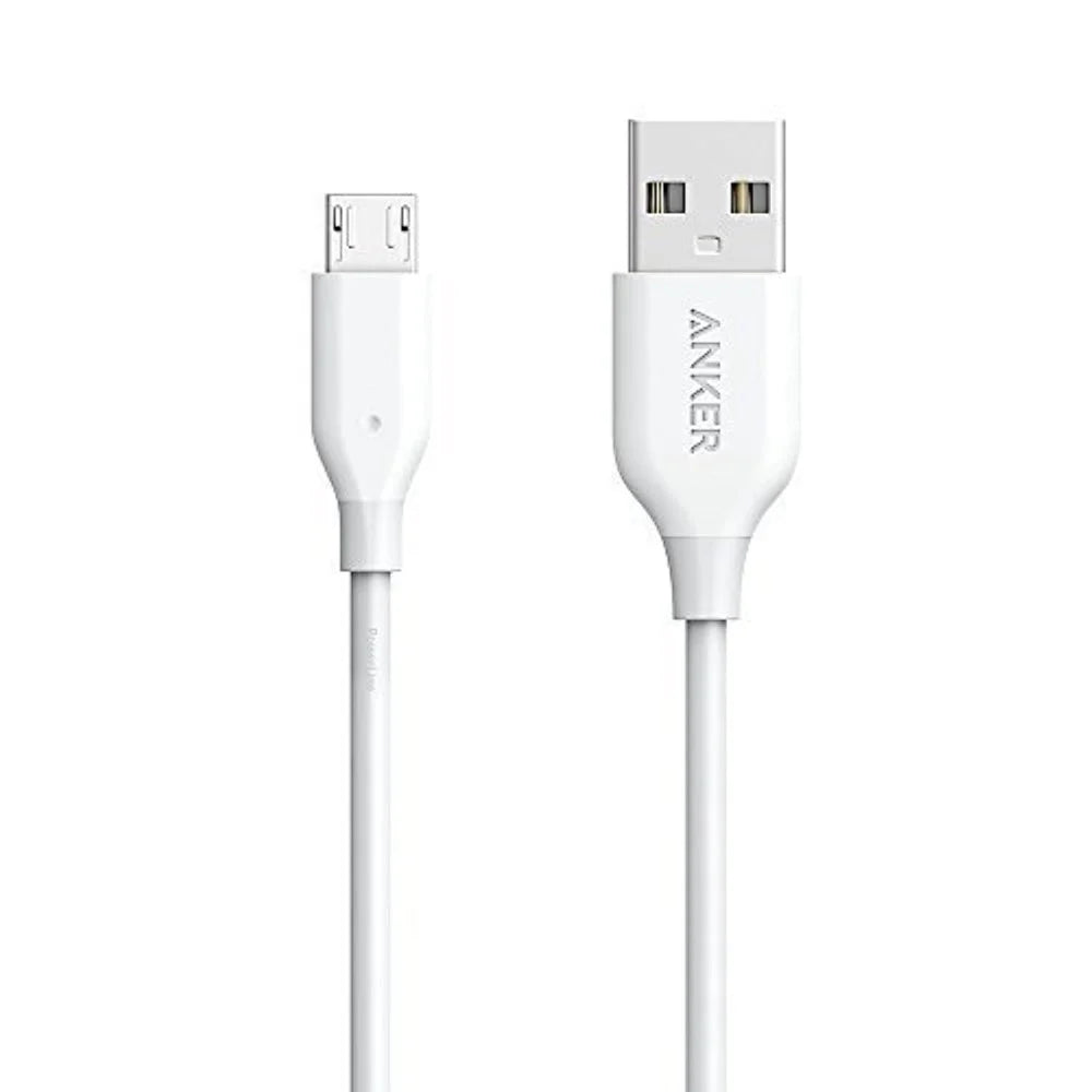 Anker Cable PowerLine Micro-USB to USB-A - 6ft - White