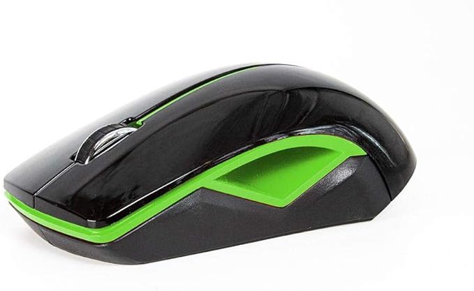 2B - 2.4G Wireless mouse, green with black cover
