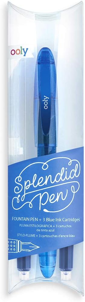 Ooly Splendid Fountain Pen Blue 4 Pc Set