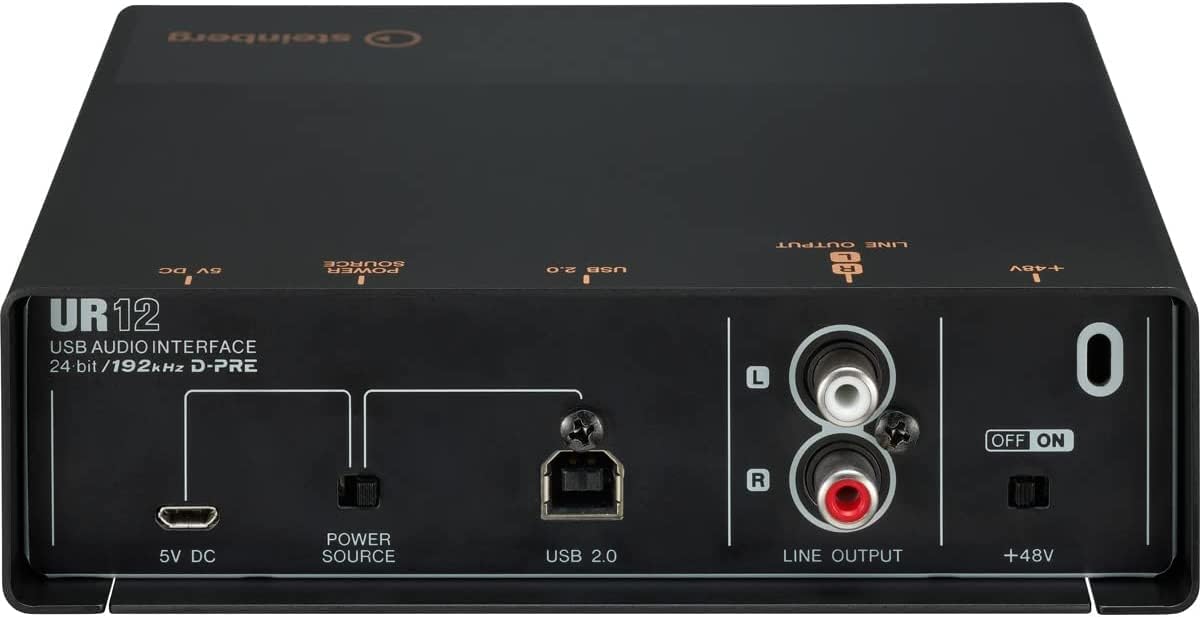 Yamaha Steinberg UR12 Podcast Starter Pack Black