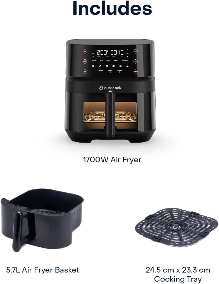 NUTRICOOK AIR FRYER 3 11 cooking programs NC-AF357