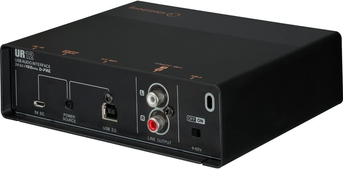 Yamaha Steinberg UR12 Podcast Starter Pack Black