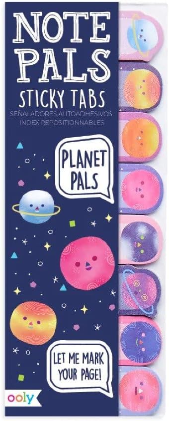Ooly Note Pals Sticky Tabs: Planet Pals 1 Pack