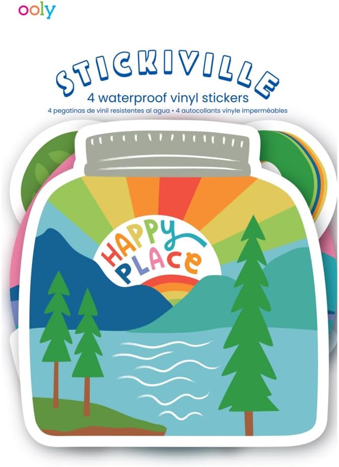 Ooly Stickiville Stickers: Wild Outdoors Vinyl Set Of 4