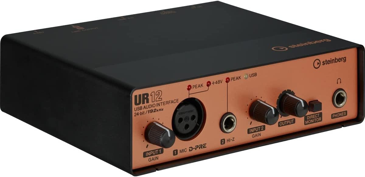 Yamaha Steinberg UR12 Podcast Starter Pack Black