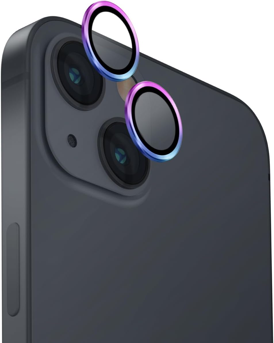 واقي عدسة الكاميرا iPhone 14 و Plus - قزحي من Uniq Optix