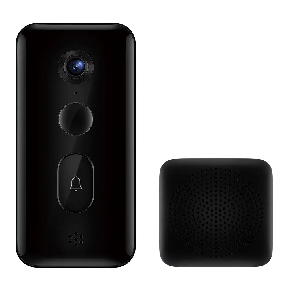 جرس باب ذكي Xiaomi Smart Doorbell 3 Ultra - دقة 2K - بطارية 5200 مللي أمبير - أسود