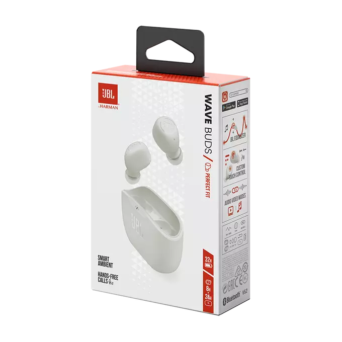 JBL Wave Buds earphones (in-ear) White