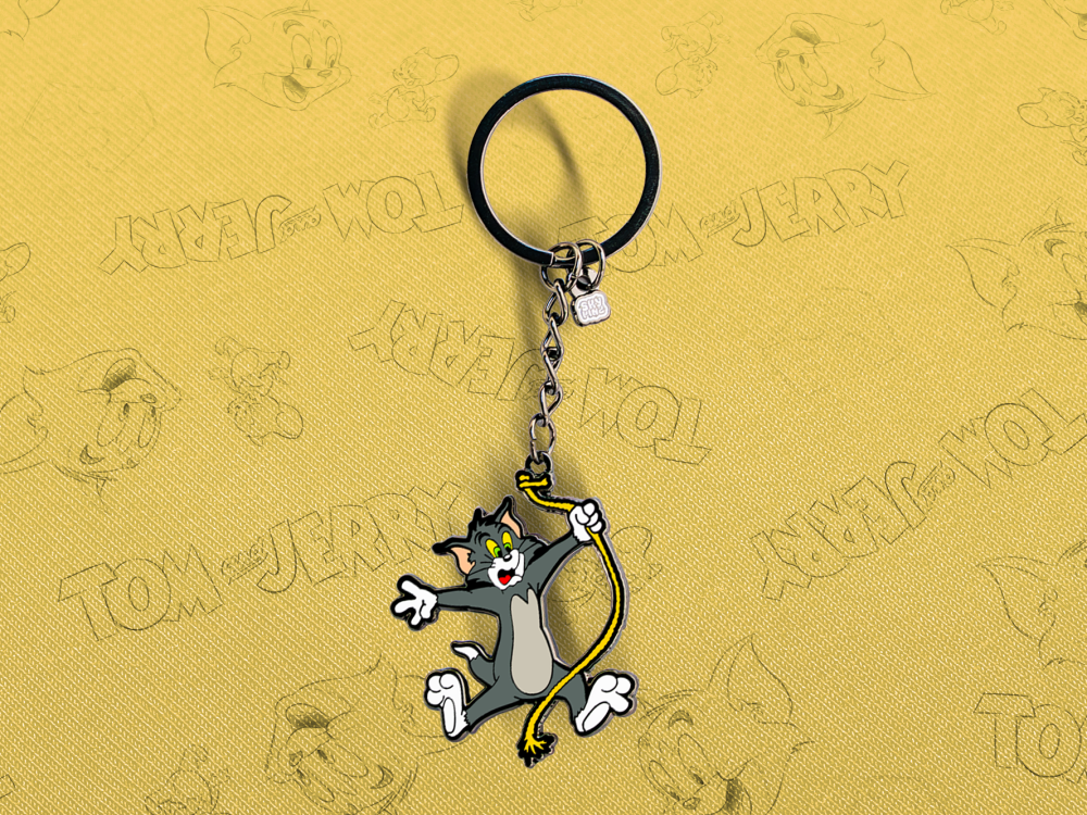 Tom And Jerry Toms Falling Rope Keyring