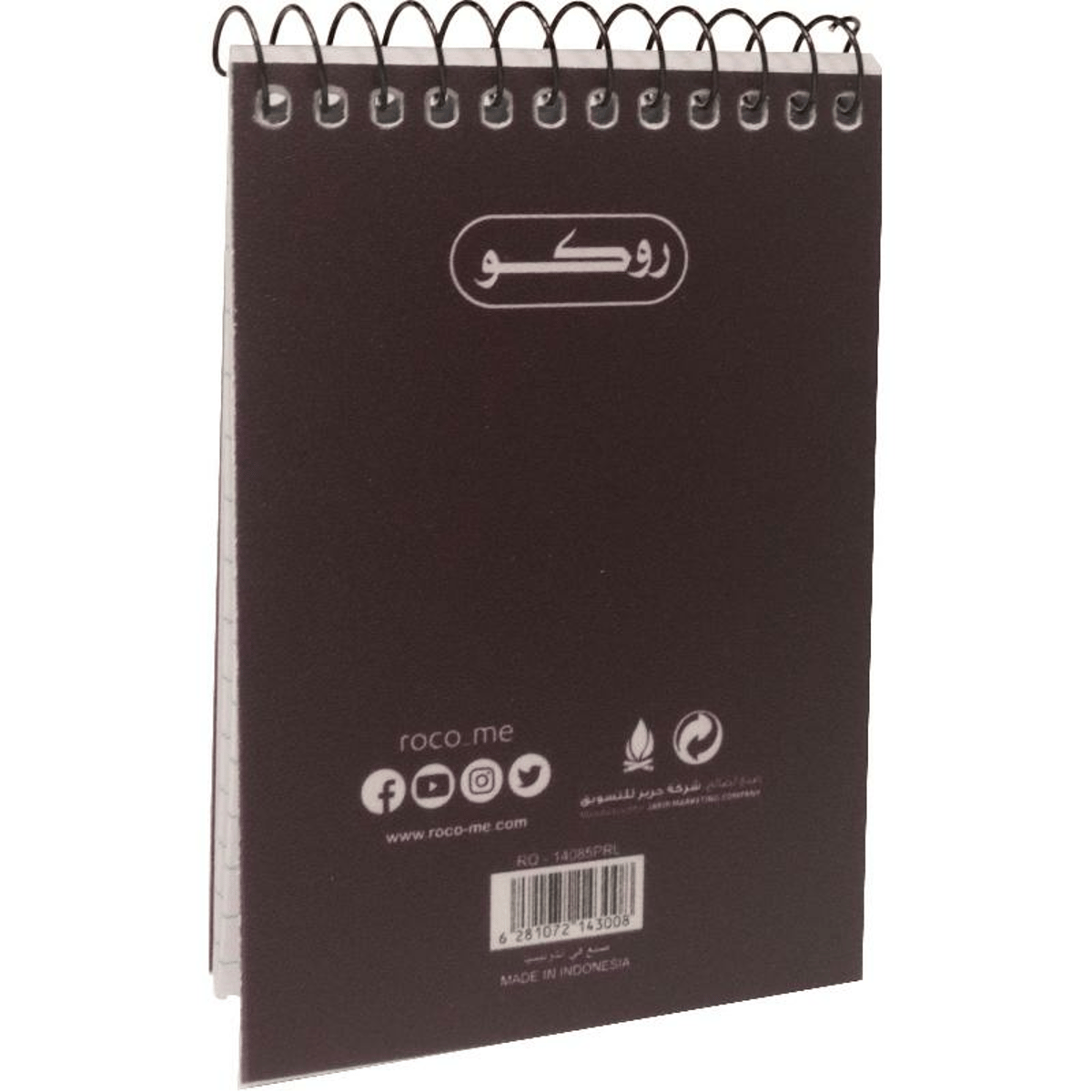 Roco Memo Notebook Pocket Size Solid 160 Pages Lined Purple