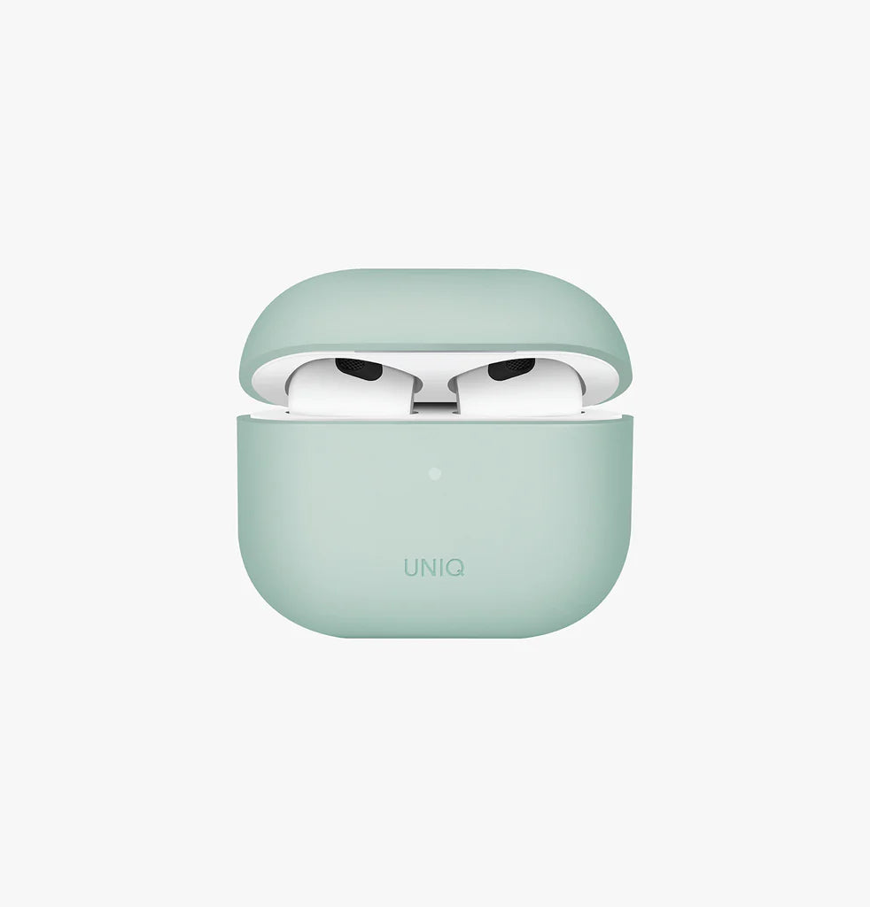 UNIQ LINO HYBRID LIQUID SILICON AIRPODS 3RD GEN CASE - MINT GREEN