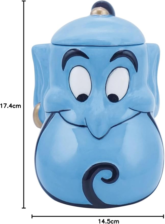 Halfmoon Bay Mug Shaped W Lid Boxed Disney Aladdin Genie