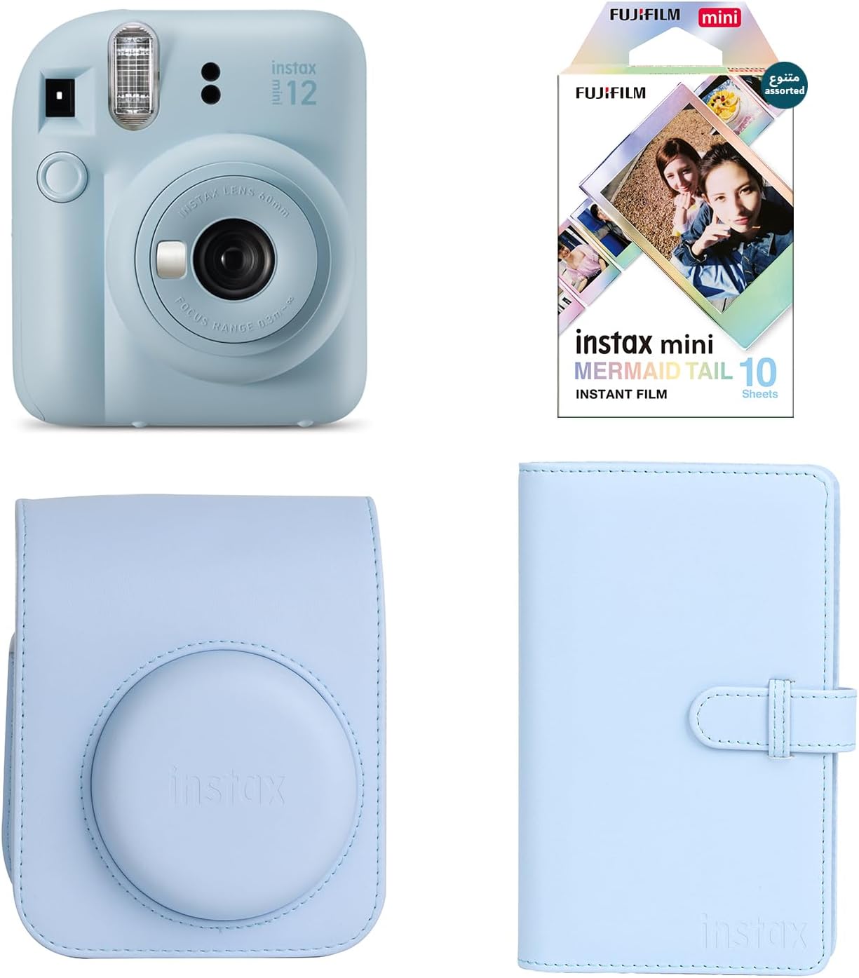 Instax Camera Mini 12 Gift Box (Pastel Blue)
