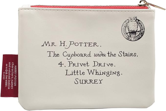 Halfmoon Bay Purse Coin Pu 9Cm X 13Cm Harry Potter Letters