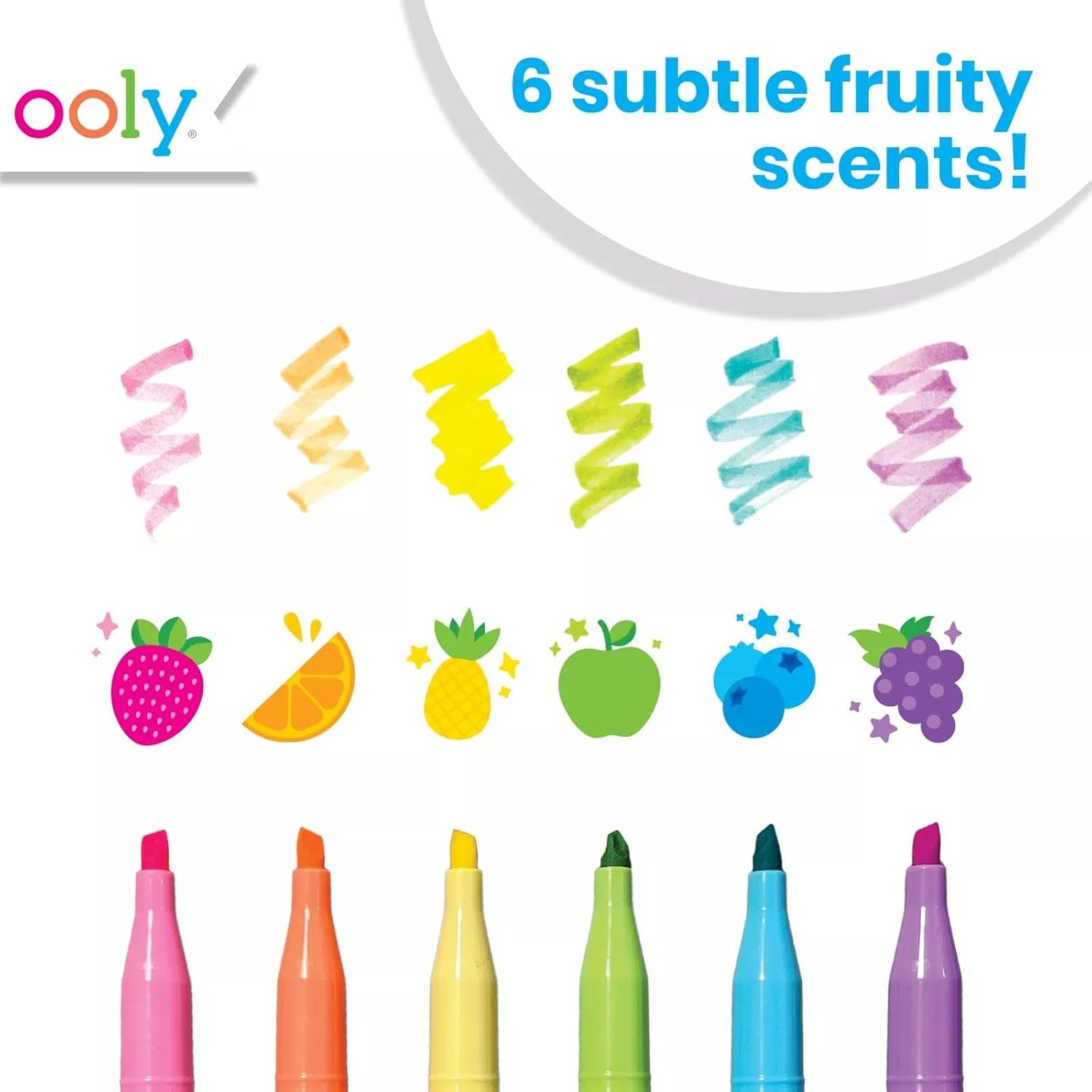 Ooly Yummy Yummy Scented Highlighters Set Of 6