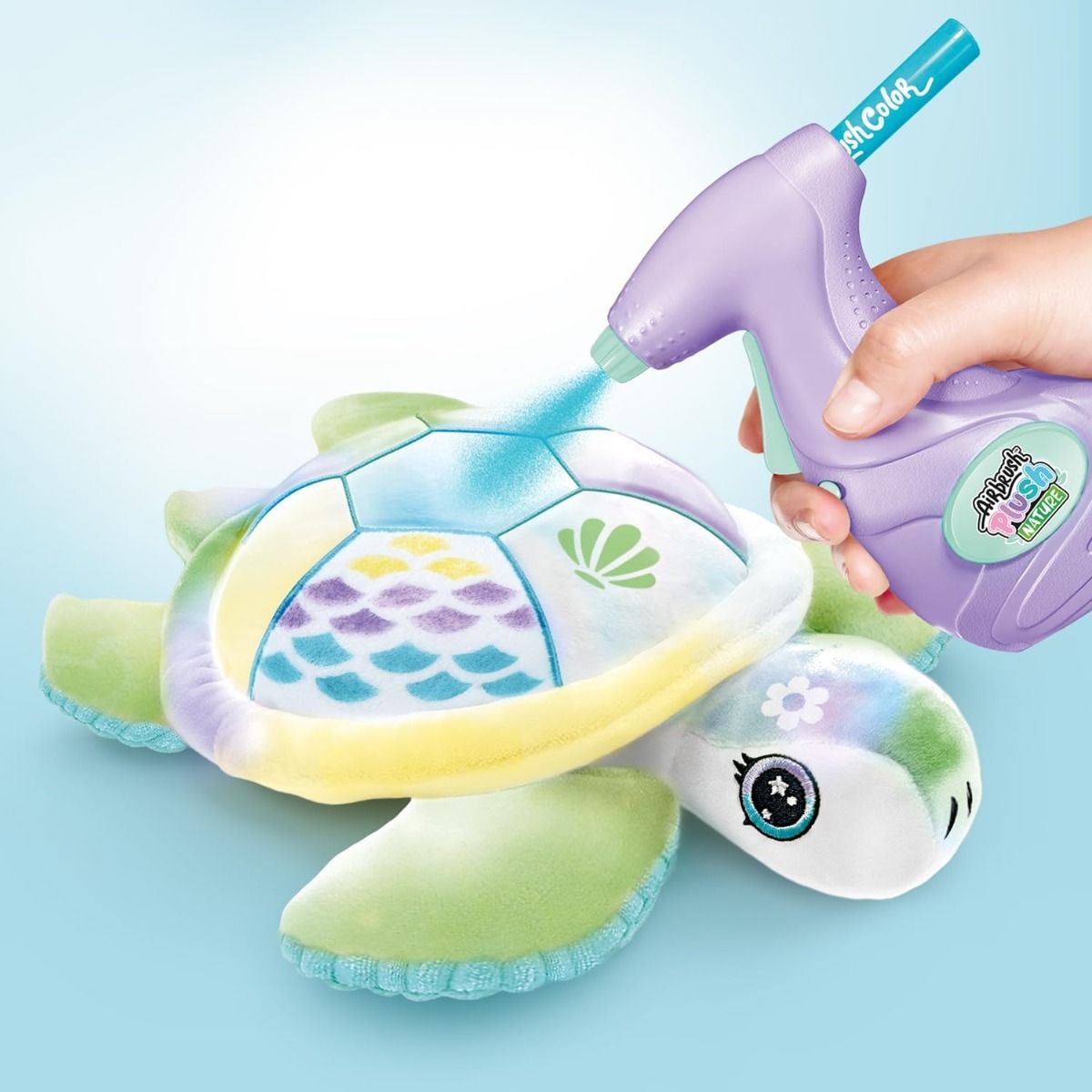 Canal Toys - Airbrush Plush Nature - Green Turtle