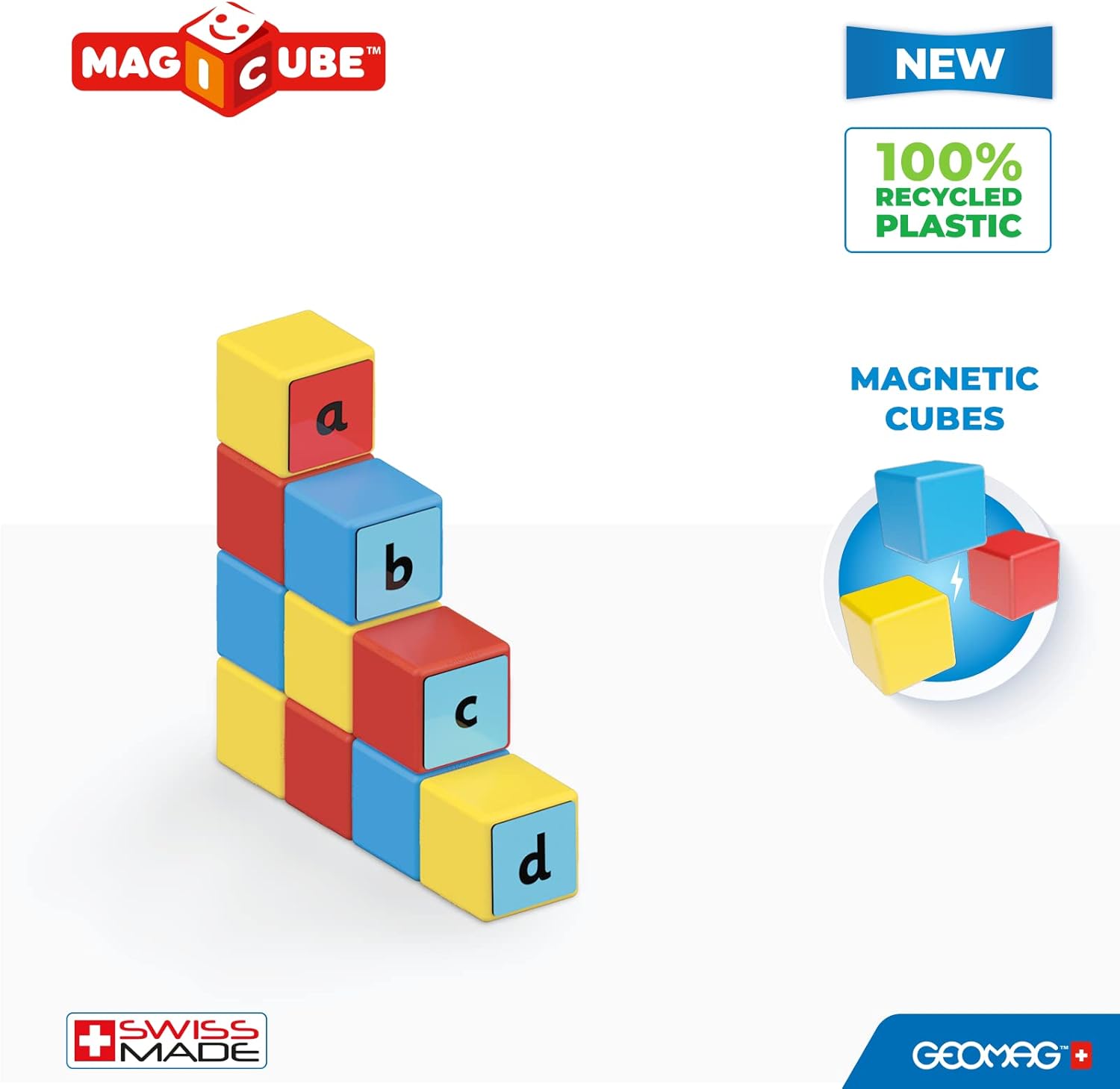 Geomag Magicube Word Building Recycled Clips 79 Pcs