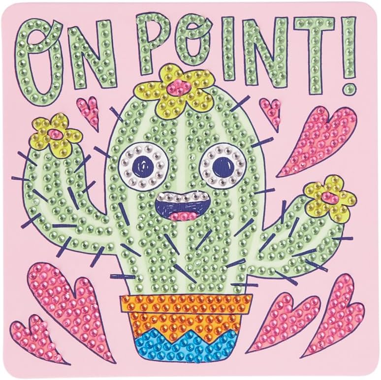 Ooly Razzle Dazzle D.I.Y. Mini Gem Art Kit: Cheery Cactus