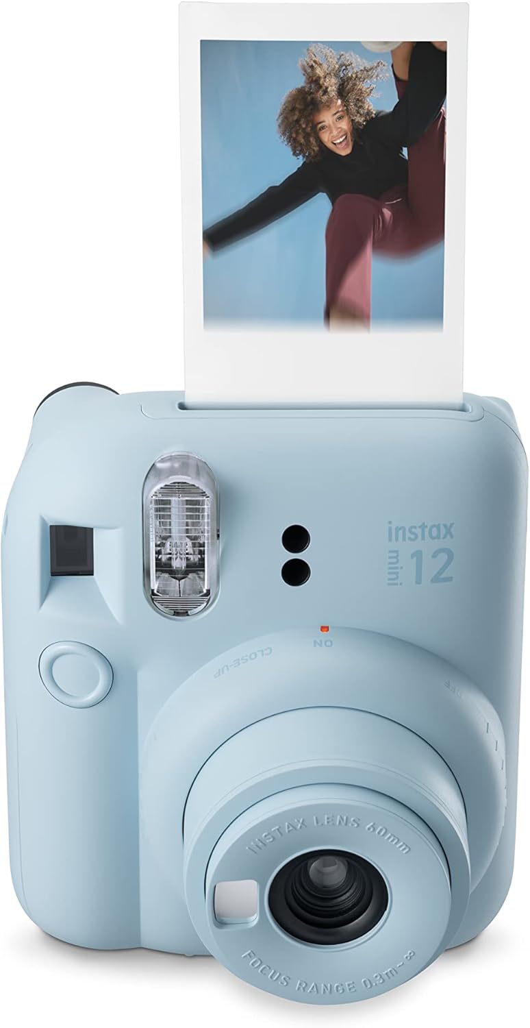 كاميرا Instax Mini 12 (أزرق باستيلي)