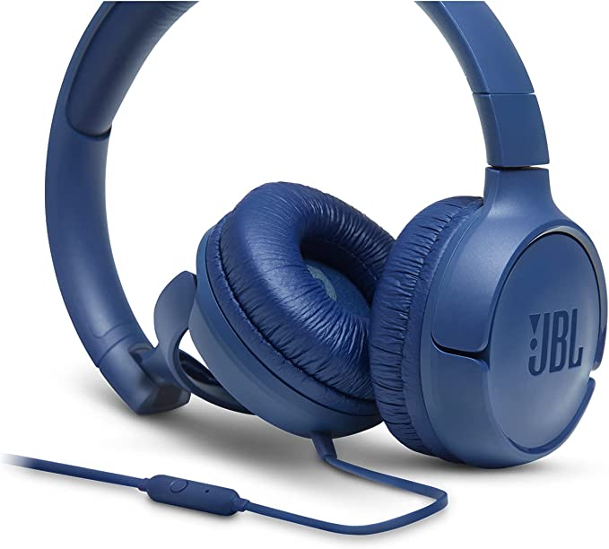 سماعات JBL TUNE 500 فوق الأذن - أزرق