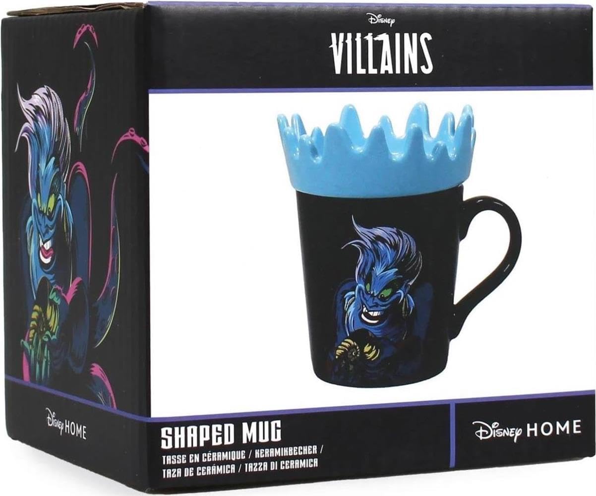 Halfmoon Bay Mug Shaped Boxed 335Ml Disney Villains Ursula Coffee Cup
