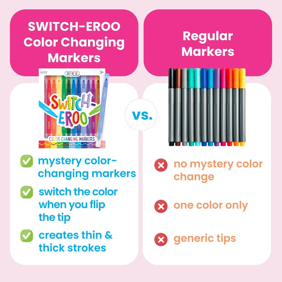 Ooly Switch Eroo Color Changing Markers Set Of 12