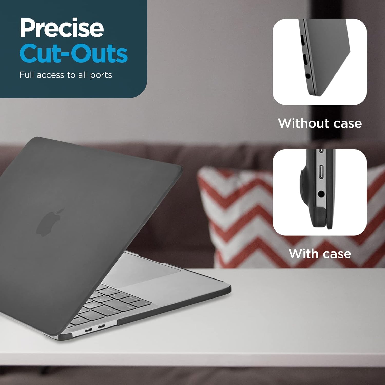 CASEMATE MACBOOK PRO 1322/20, M2/M1 SNAP-ON CASE SMOKE