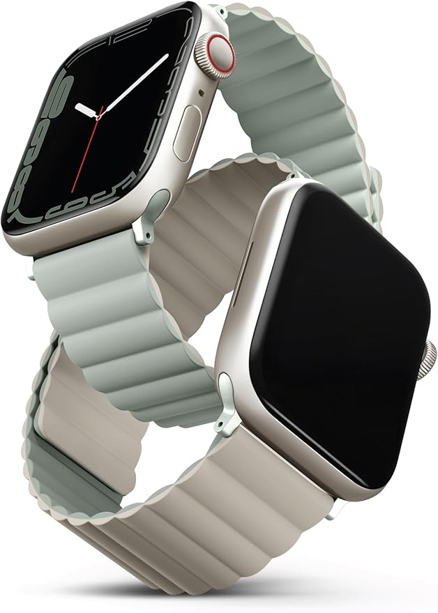 UNIQ REVIX REVERSIBLE MAGNETIC APPLE WATCH STRAP 41/40/38MM - SAGE SAGE/BEIGE