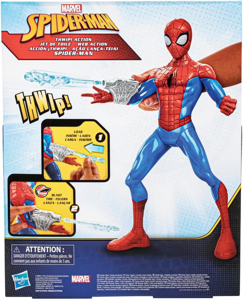 Marvel Spider-Man Kids Toy Thwip Action Figure