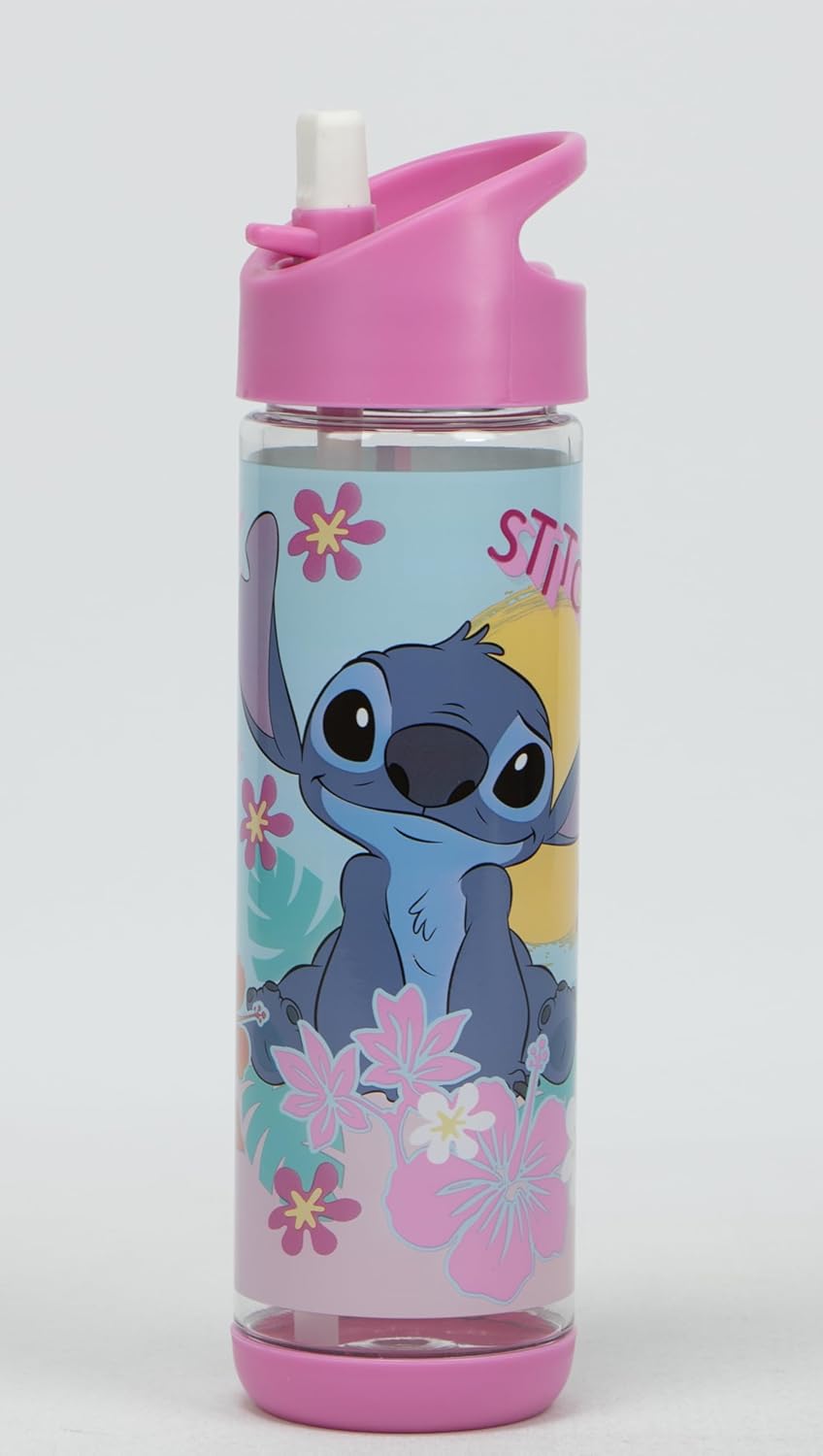Disney - Stitch Water Bottle 500 Ml, Tritan Plastic Bpa Free