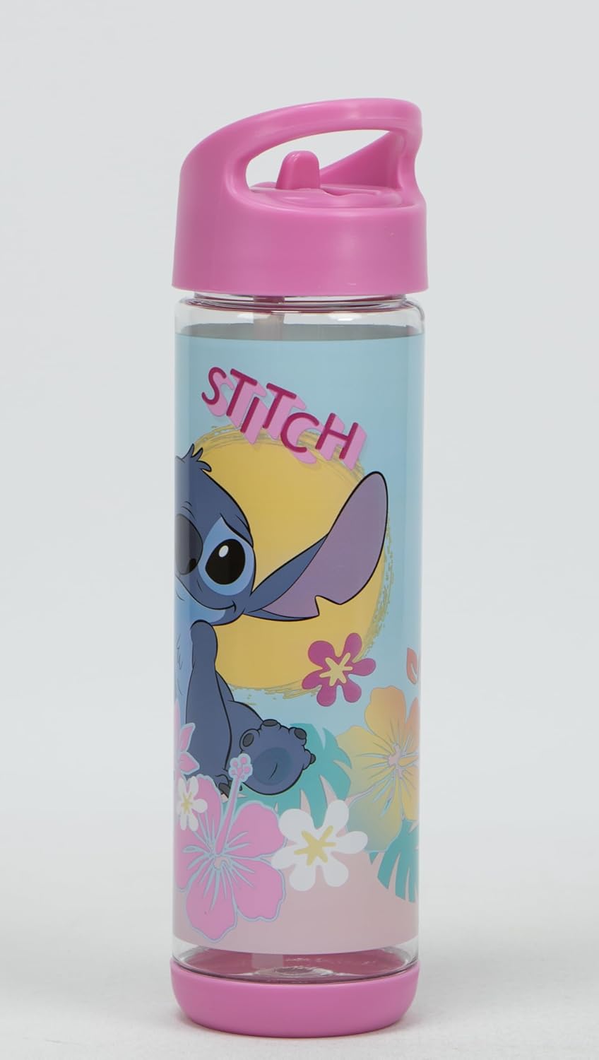 Disney - Stitch Water Bottle 500 Ml, Tritan Plastic Bpa Free