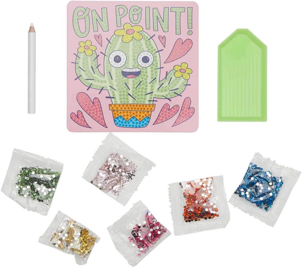 Ooly Razzle Dazzle D.I.Y. Mini Gem Art Kit: Cheery Cactus