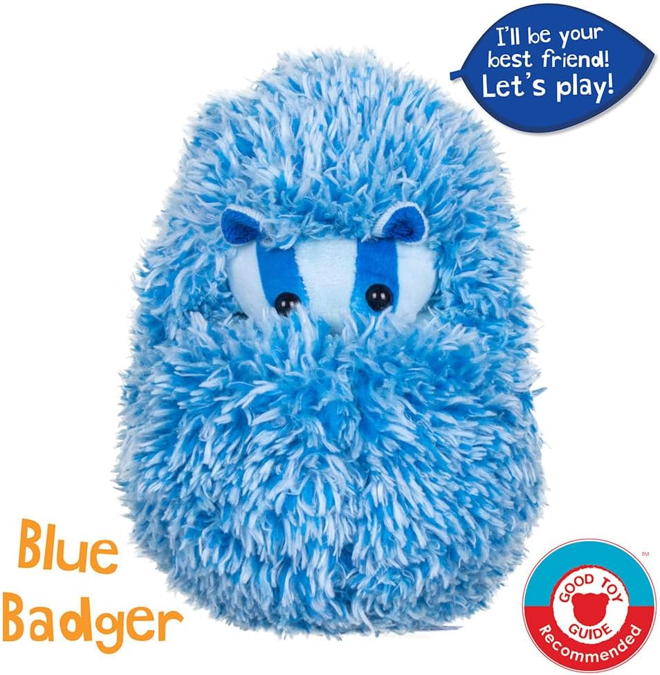 Curlimals- Blue The Badger