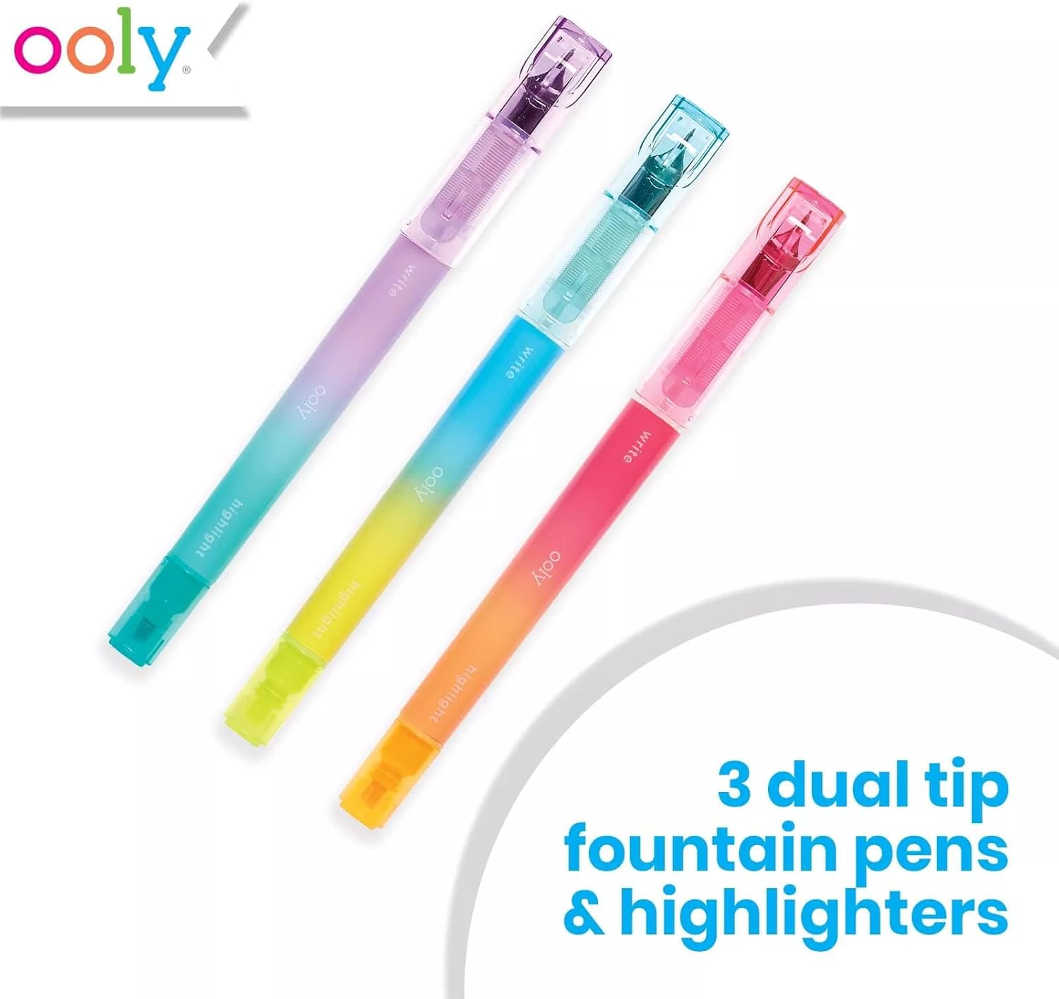 Ooly Writer S Duo Double Ended Fountain Pens + Highlighters