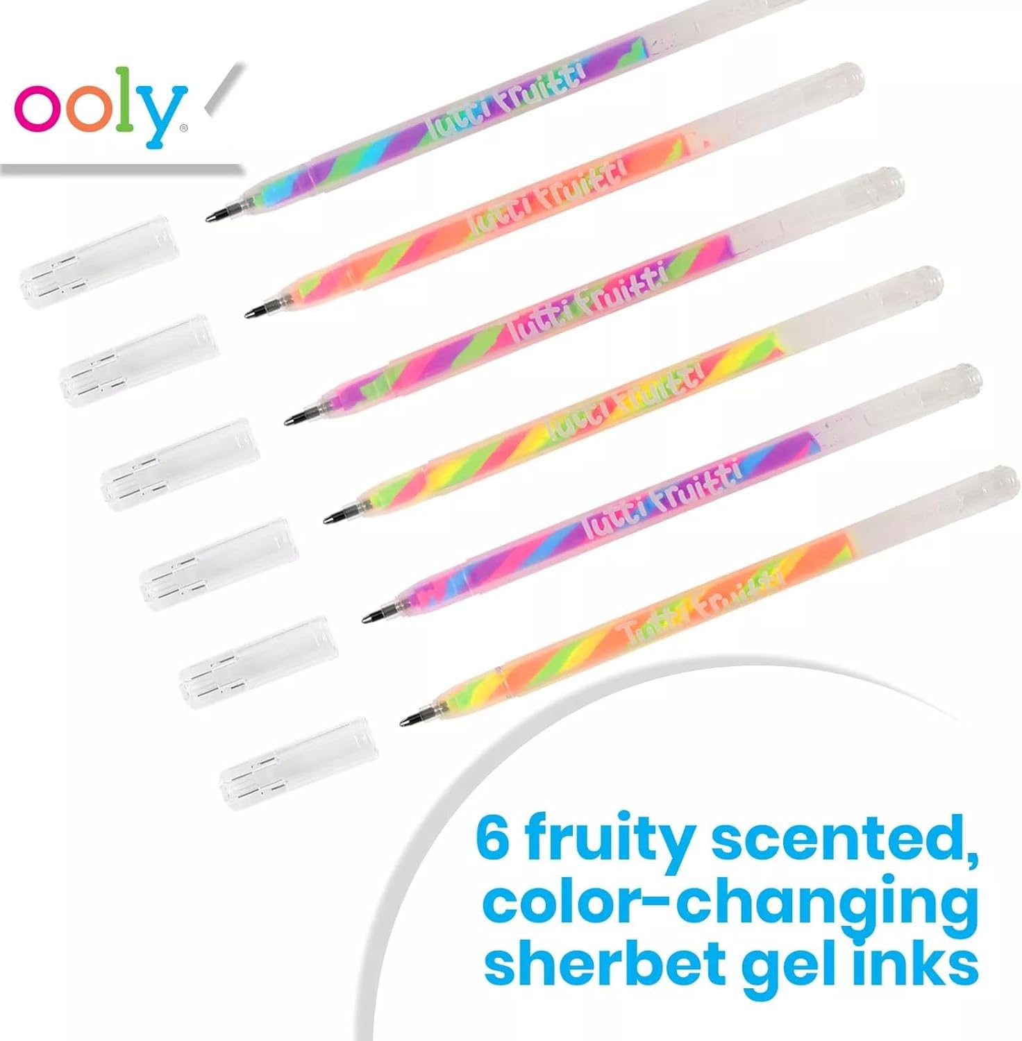 Ooly Tutti Fruitti Scented Colored Gel Pens Set Of 6