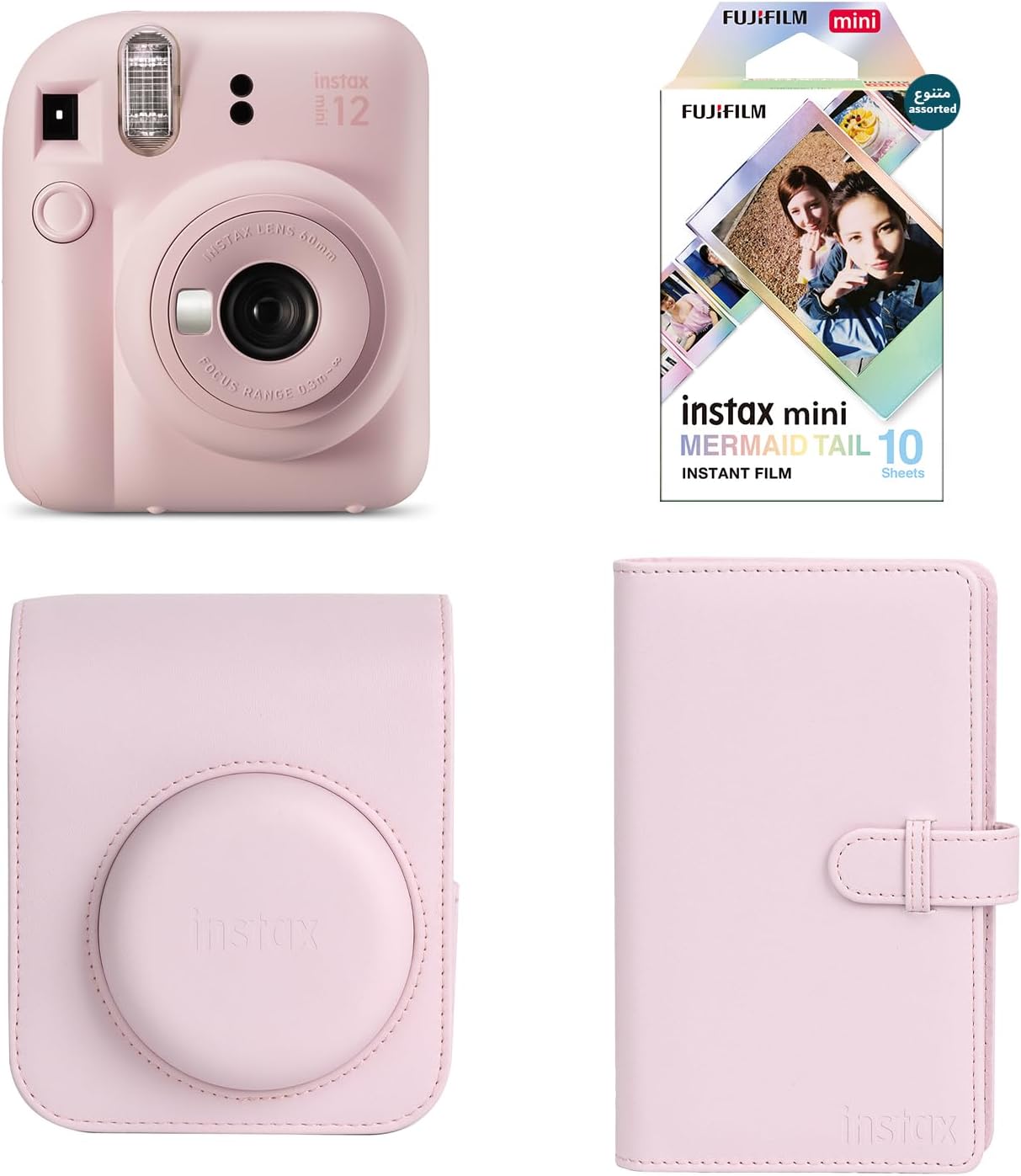 Instax Camera Mini 12 Gift Box (Blossom Pink)