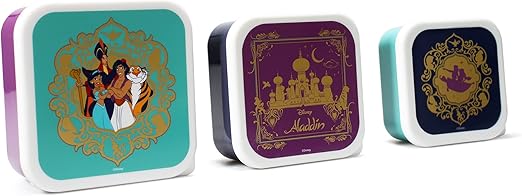 Halfmoon Bay Snack Boxes Set Of 3 Disney Aladdin